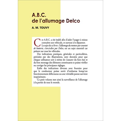A.B.C. de l'allumage Delco