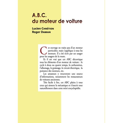 A.B.C. du moteur de voiture