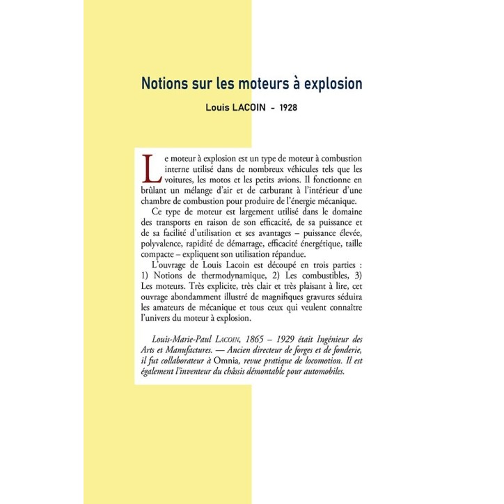 Notions sur les moteurs à explosion