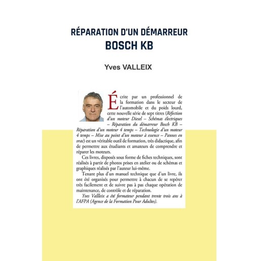 Réparation du démarreur Bosch KB