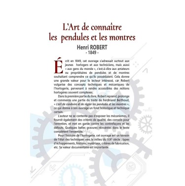L'art de connaître les pendules et les montres