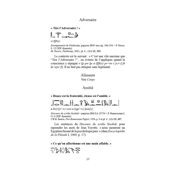 Proverbes et dictons de l'Égypte ancienne