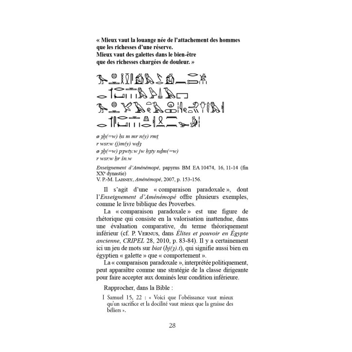 Proverbes et dictons de l'Égypte ancienne