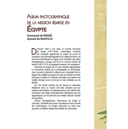Album photographique de la mission remplie en Égypte