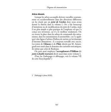 Organes de transmission