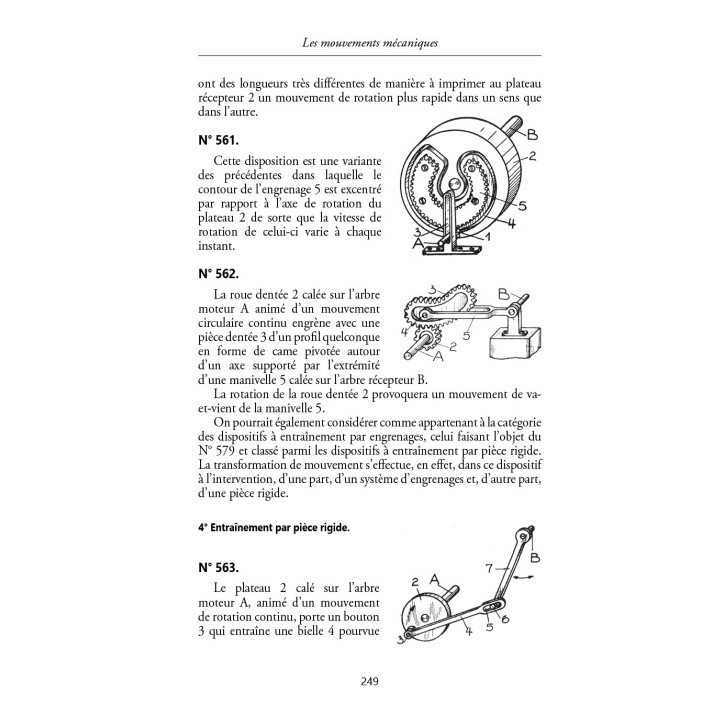 760 Mouvements mécaniques