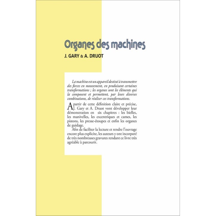 Organes de machines Organes de machines