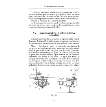 Les mécanismes des machines
