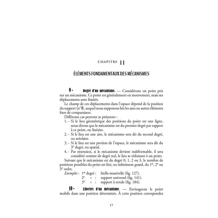 Les mouvements mécaniques