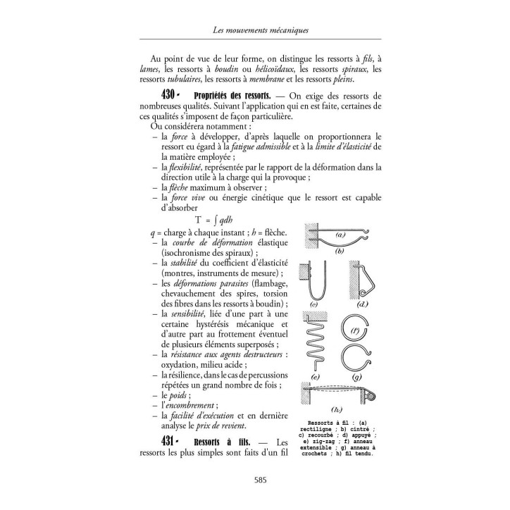 Les mouvements mécaniques