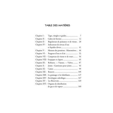 Organes auxiliaires des machines