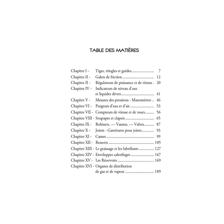 Organes auxiliaires des machines
