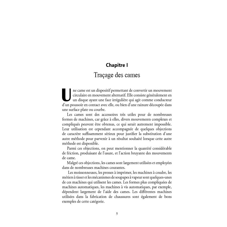 Conception et usinage de cames Conception et usinage de cames