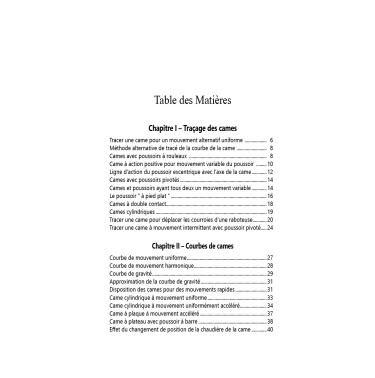 Conception et usinage de cames