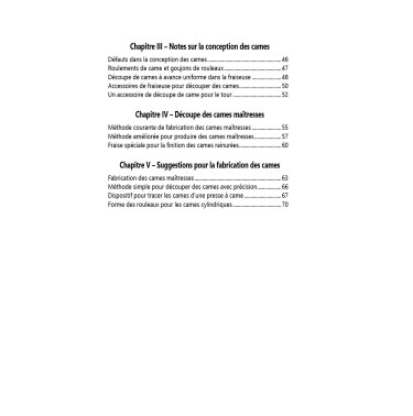 Conception et usinage de cames