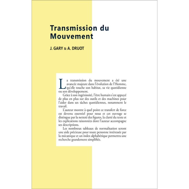 Transmission du mouvement Transmission du mouvement