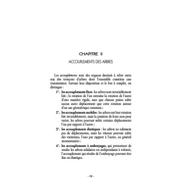 Transmission du mouvement