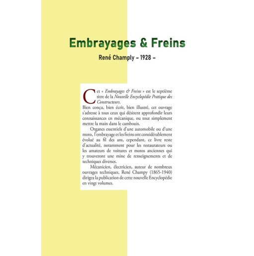 Embrayages et freins