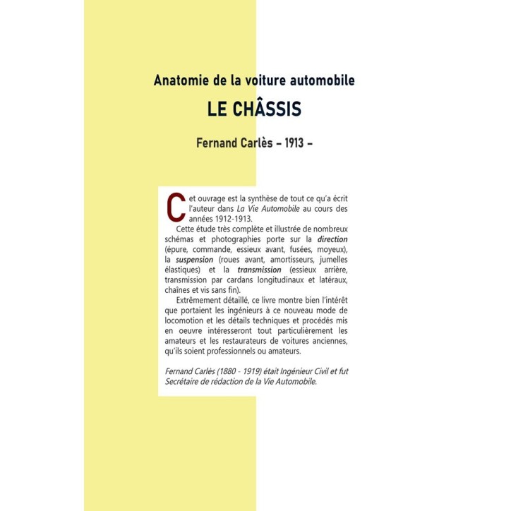 Anatomie de la voiture automobile - Le Châssis Anatomie de la voiture automobile - Le Châssis