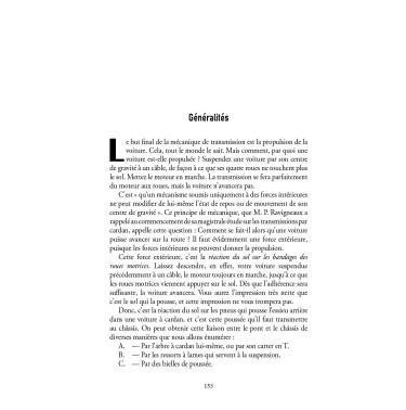 Anatomie de la voiture automobile - Le Châssis