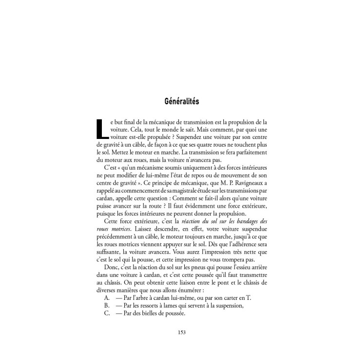 Anatomie de la voiture automobile - Le Châssis Anatomie de la voiture automobile - Le Châssis
