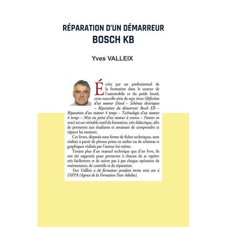 Réparation du démarreur Bosch KB Réparation du démarreur Bosch KB