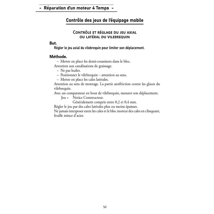 Réparation d'un moteur 4 Temps Réparation d'un moteur 4 Temps