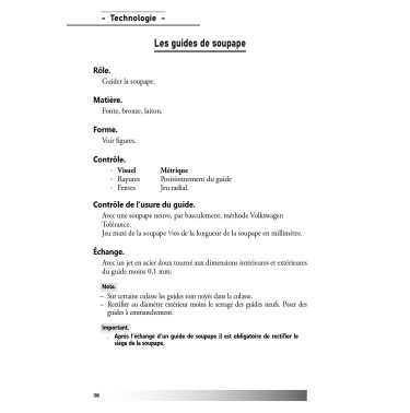 Technologie d'un moteur 4 Temps