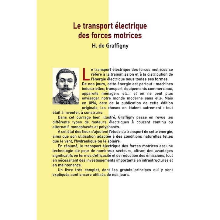 Le transport électrique des forces motrices Le transport électrique des forces motrices