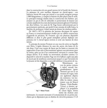Le transport électrique des forces motrices