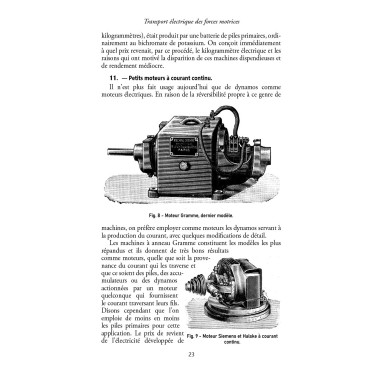 Le transport électrique des forces motrices