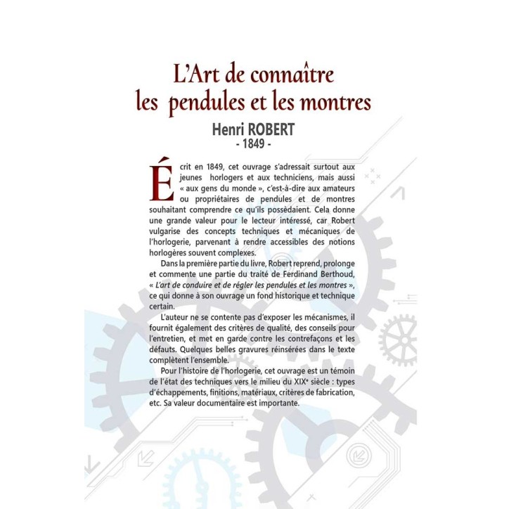 L'art de connaître les pendules et les montres