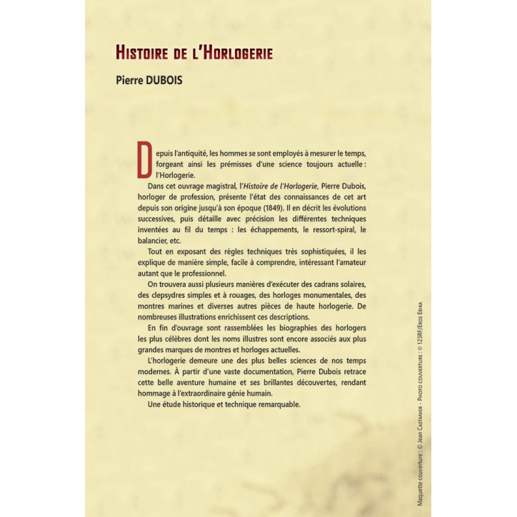 Histoire de l'Horlogerie Histoire de l'Horlogerie