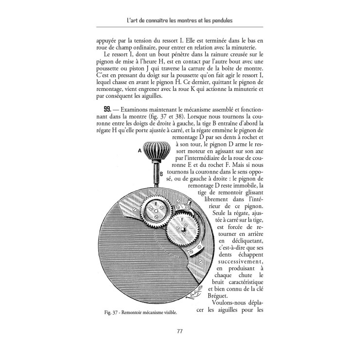 L'art de connaître et soigner les montres et les pendules