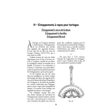 Échappements d'horloges et de montres