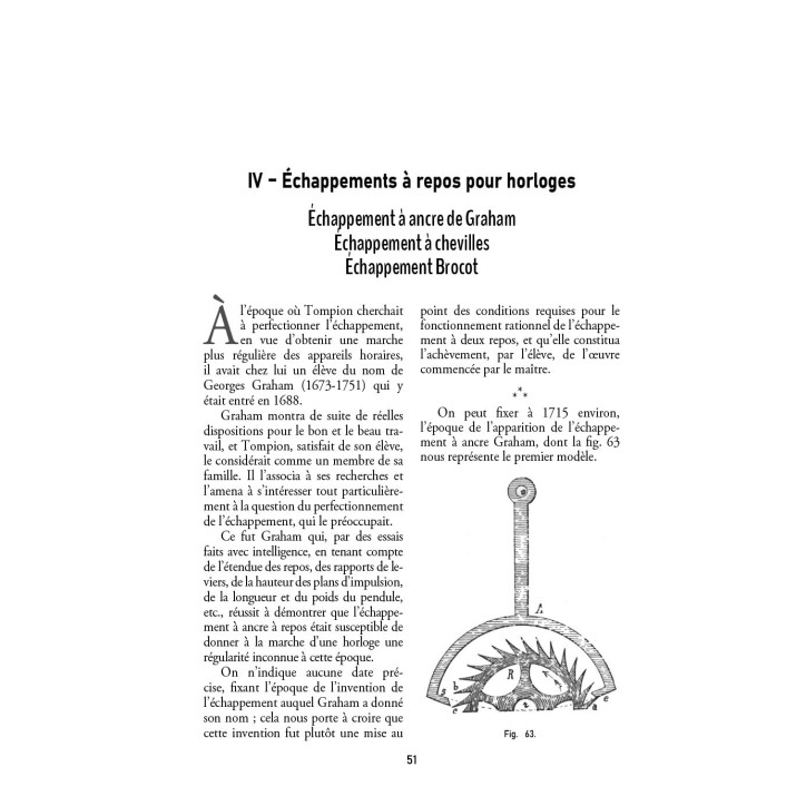 Échappements d'horloges et de montres Échappements d'horloges et de montres