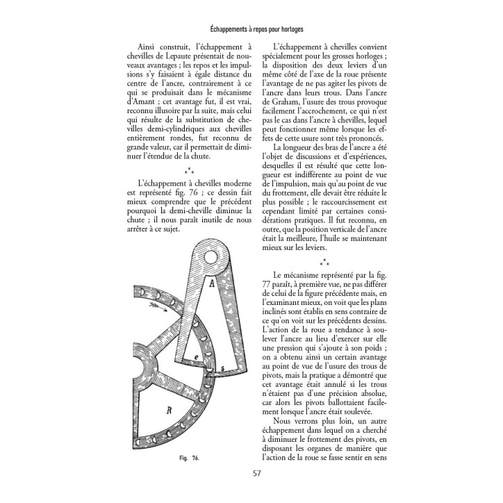 Échappements d'horloges et de montres Échappements d'horloges et de montres