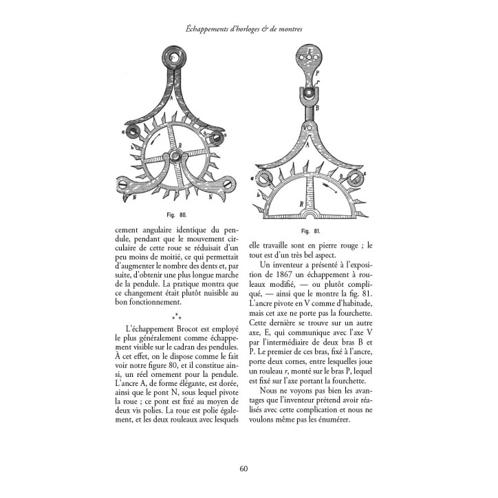 Échappements d'horloges et de montres Échappements d'horloges et de montres