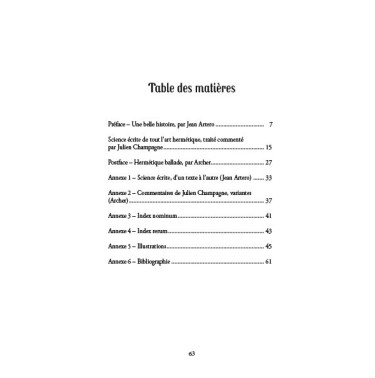Science écrite de tout l'art hermétique