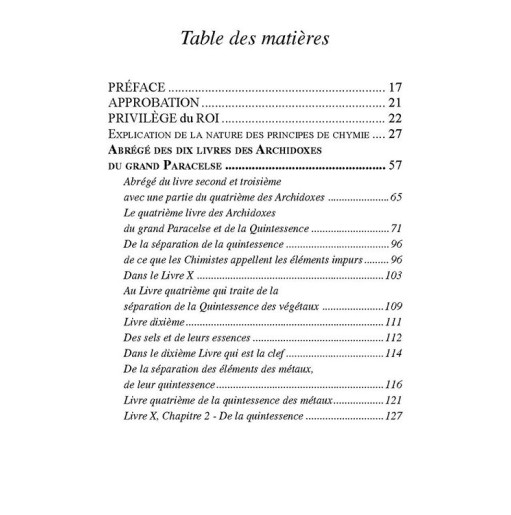 Abrégé de la doctrine de Paracelse