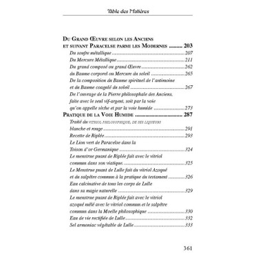 Abrégé de la doctrine de Paracelse