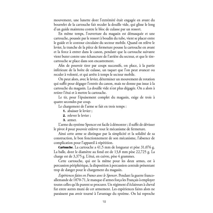 Les fusils à répétition
