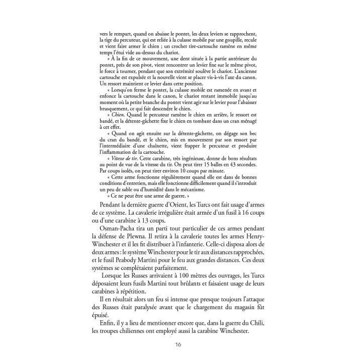 Les fusils à répétition