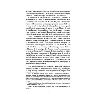 François Artaud et les frères Champollion - Correspondance