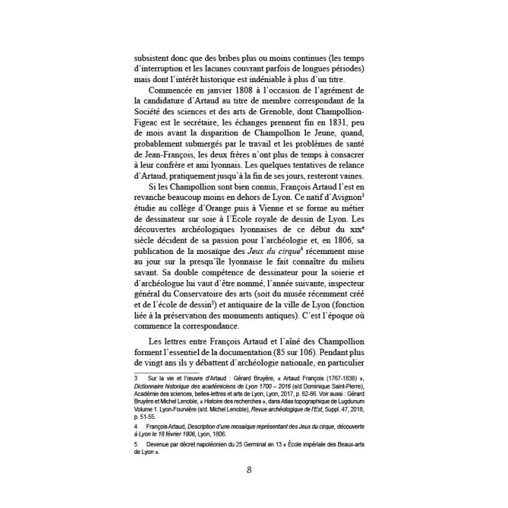 François Artaud et les frères Champollion - Correspondance