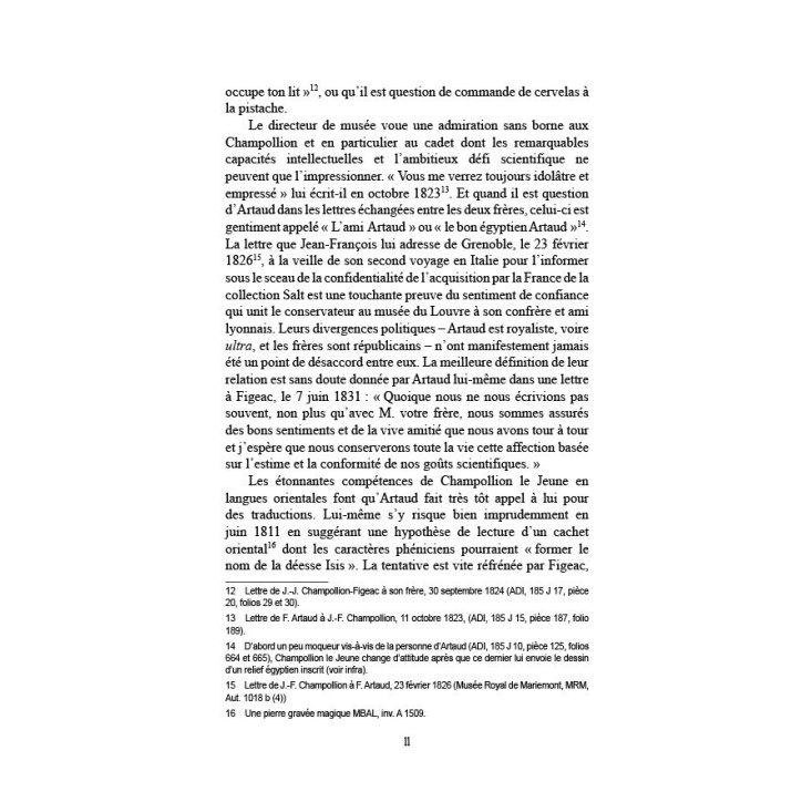 François Artaud et les frères Champollion - Correspondance