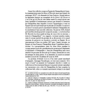 François Artaud et les frères Champollion - Correspondance
