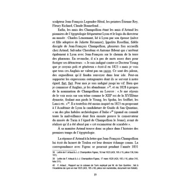François Artaud et les frères Champollion - Correspondance