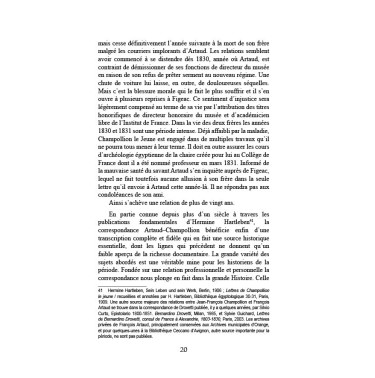 François Artaud et les frères Champollion - Correspondance