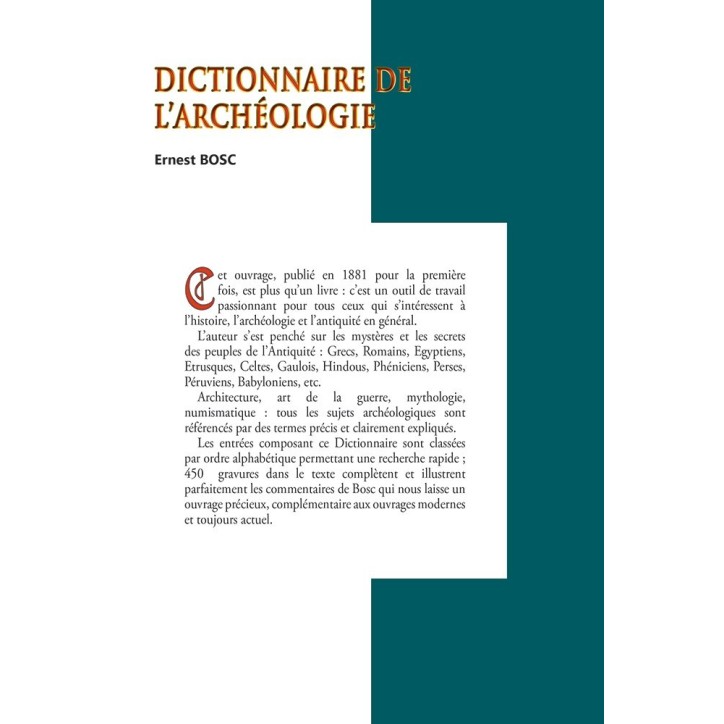 Dictionnaire général de l'archéologie Dictionnaire général de l'archéologie